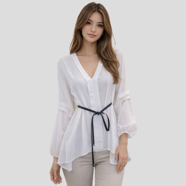 Buclè – Camicia Lunga manica doppia piega